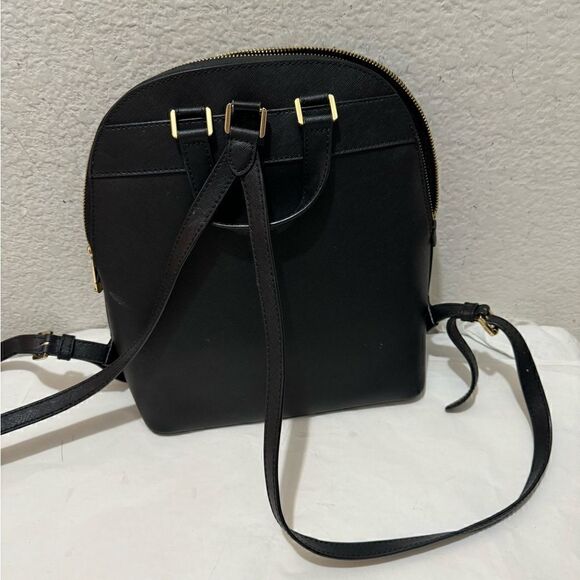 Michael Kors saffiano Black Emmy Leather Backpack - Picture 4 of 12